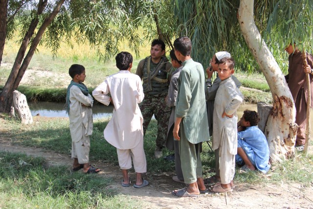 US, Afghan partnered force protection patrol