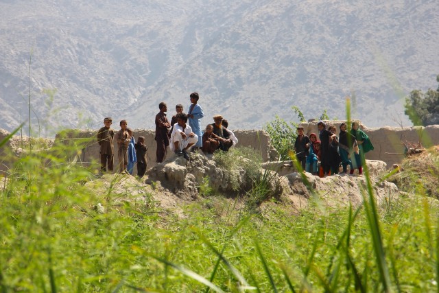 US, Afghan partnered force protection patrol