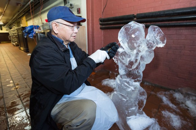 For Patton Hall's Thanh Nguyen, ice sculpture offers creative outlet