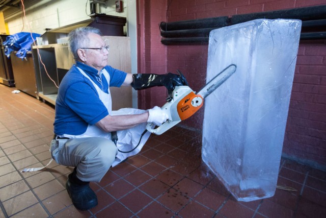 For Patton Hall's Thanh Nguyen, ice sculpture offers creative outlet