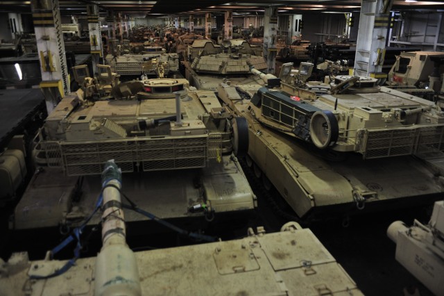 Tanks arrive in Germany to begin armor rotations