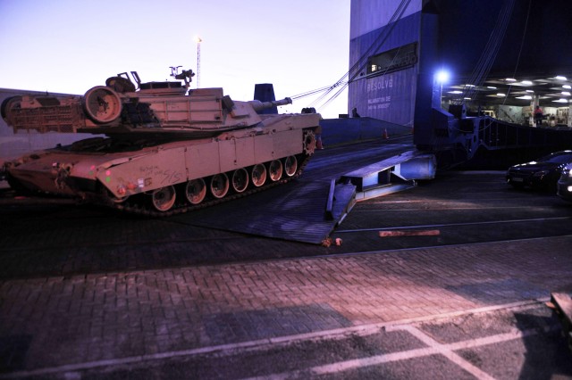Tanks arrive in Germany to begin armor rotations