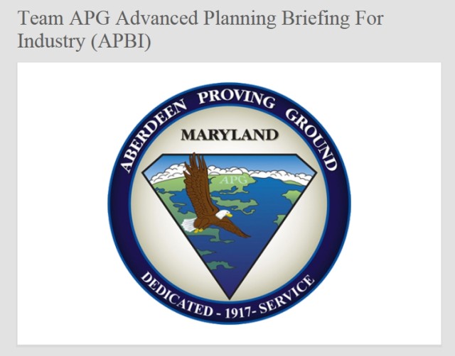 Team APG Advanced Planning Briefing For Industry (APBI)