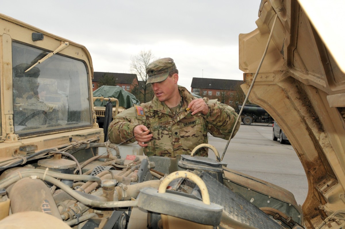 4th Id Begins Convoy Across Germany To Poland 