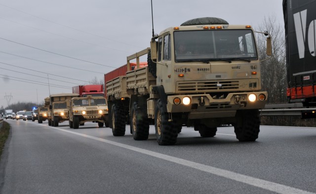 4th ID begins convoy from Germany to Poland
