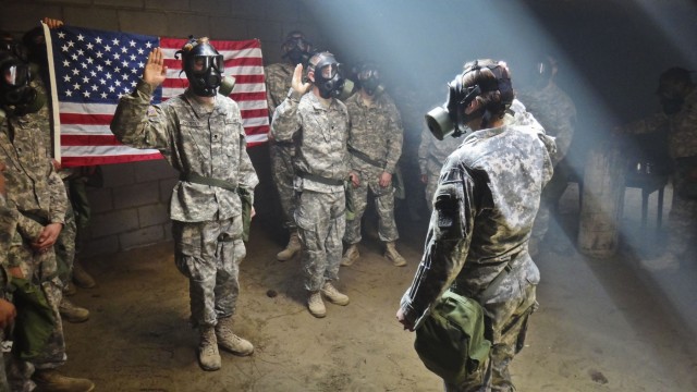 XVIII Corps reenlistment