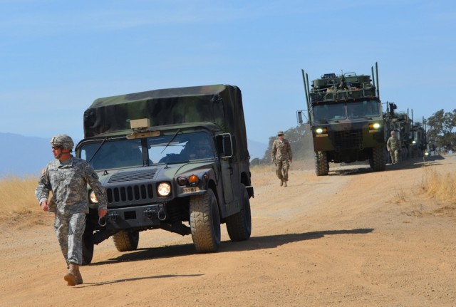 California National Guard bridges over Black Butte Lake waters