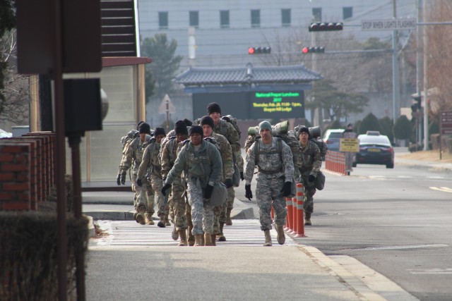 Medical Soldiers Complete Ruck March