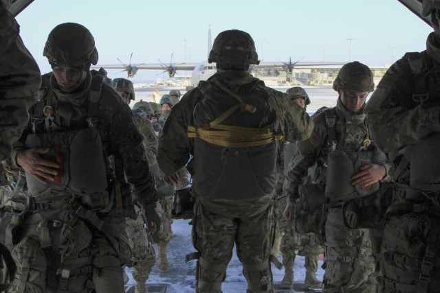 Paratroopers showcase versatility during winter airborne operation