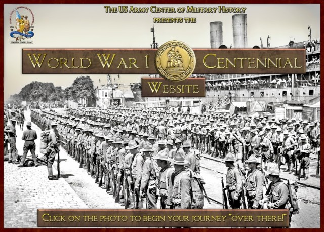 The CMH WWI Website Welcome Page