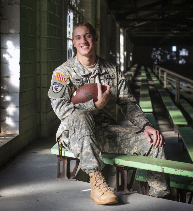 Michigan State Cadet applies leadership traits in ROTC and football