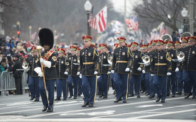 Inauguration Day has thousands of Soldiers march, ensure peaceful transition