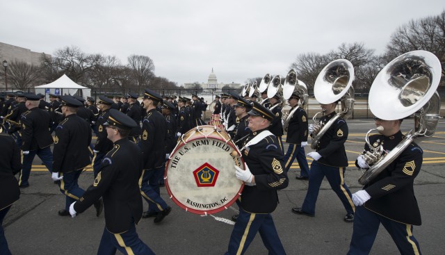 Inauguration Day has thousands of Soldiers march, ensure peaceful transition