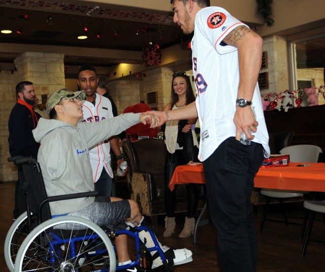 Wounded Soldier meets Houston Astros