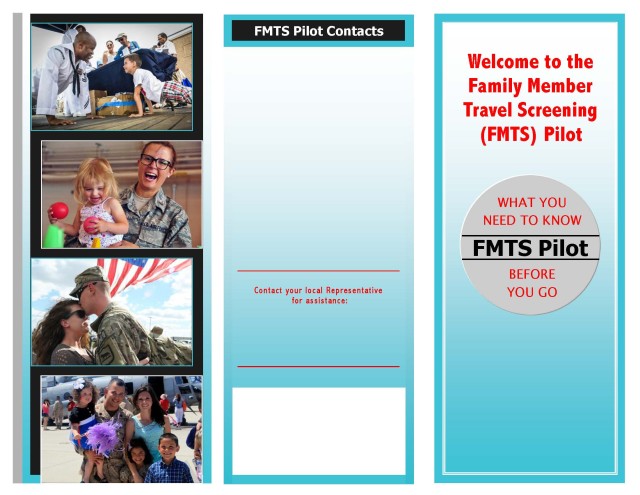 Family Medical Travel Screening Pilot brochure (page 1)