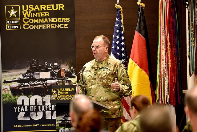 Hodges addresses 2017 USAREUR Winter Commanders Conference