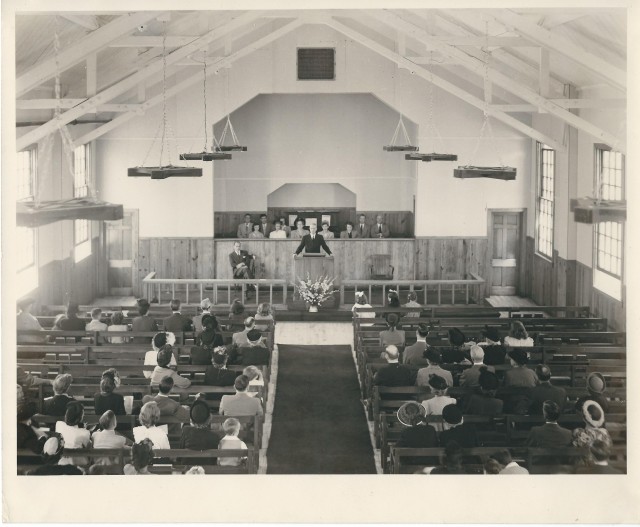 Relocated Hunter Chapel, interior view