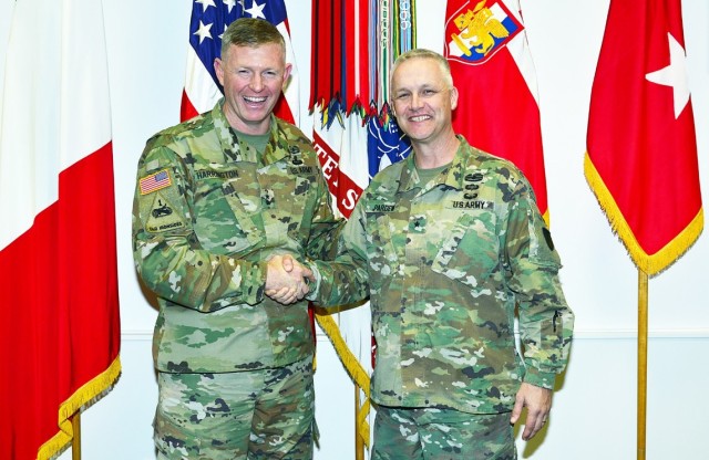 Brig. Gen. Paul H. Pardew visited Caserma Ederle, Vicenza, Italy