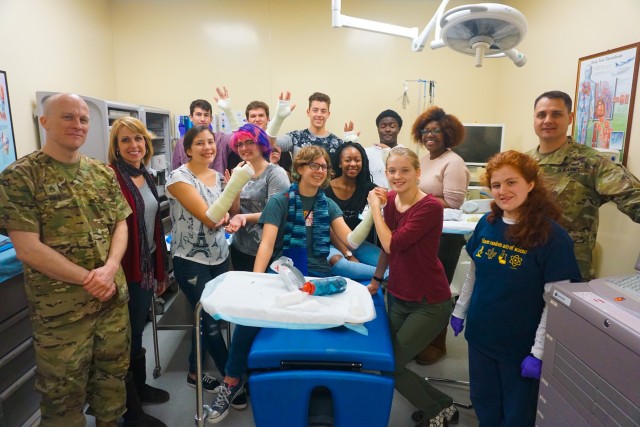 Vicenza Army Health Clinic gives students a clean break