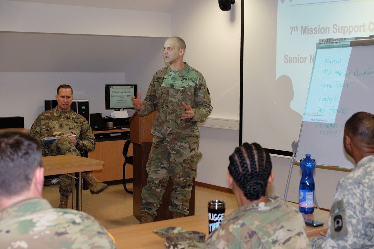 7th MSC CSM hosts senior enlisted leadership forum | Article | The ...