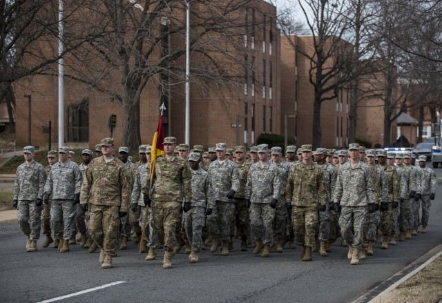 Army Reserve Soldiers prepare for Presidential Inauguration parade