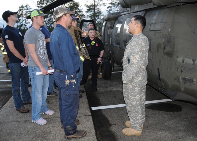 Polk, local firefighters train together