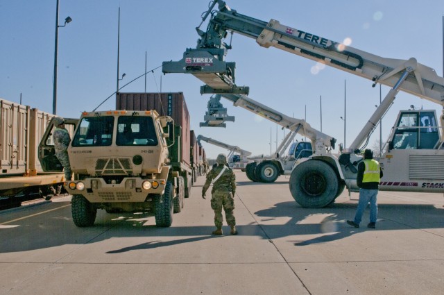 Working together: Oklahoma Guardsmen hit the road with Missouri