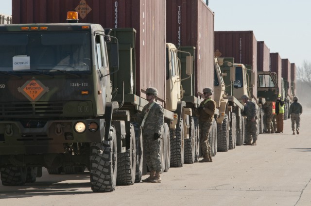 Working together: Oklahoma Guardsmen hit the road with Missouri