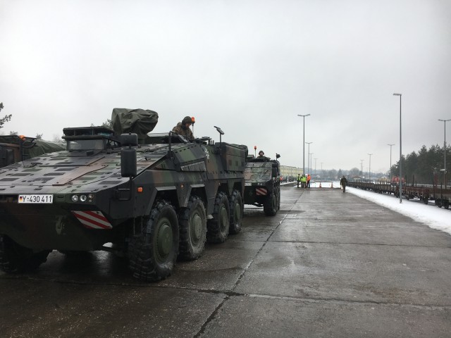 German Army departs Grafenwoehr for NATO mission