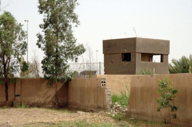 The tower at the courtyard in Iraq