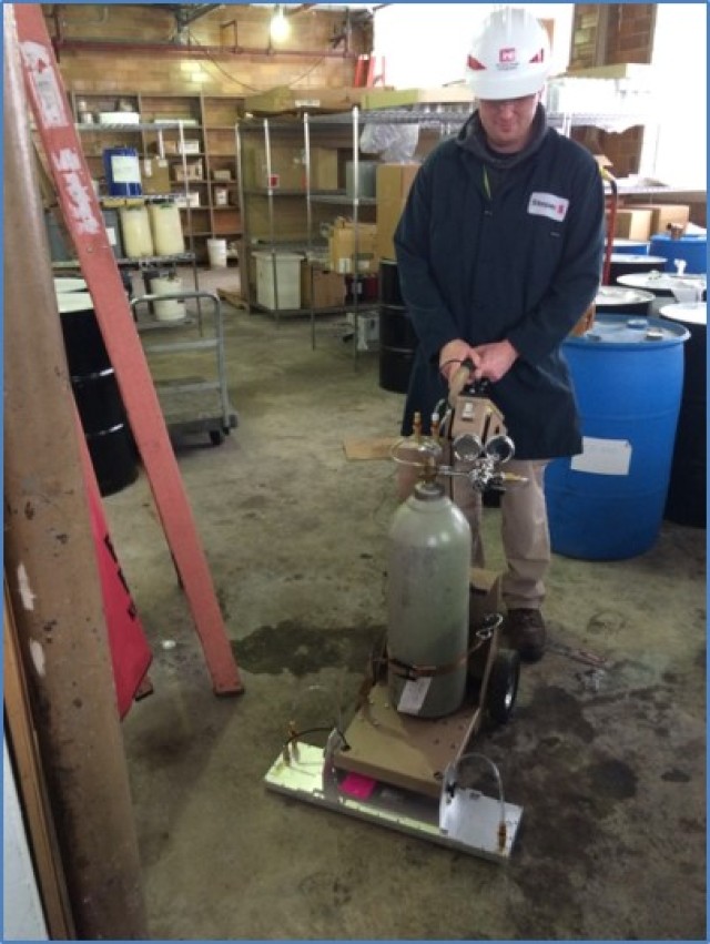 Floor Scans with Radiation Detectors