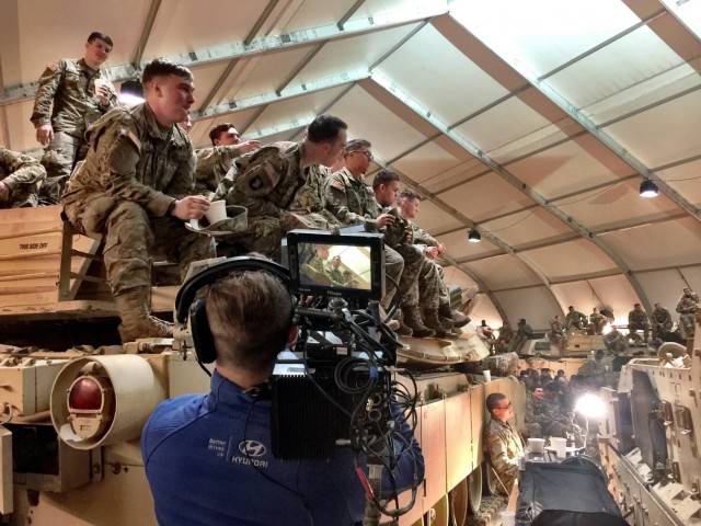 Soldiers go to Super Bowl with families ... from Poland
