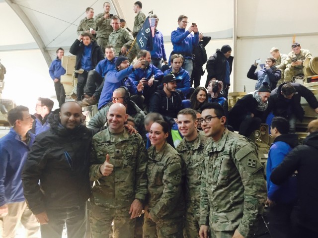 Soldiers go to Super Bowl with families ... from Poland