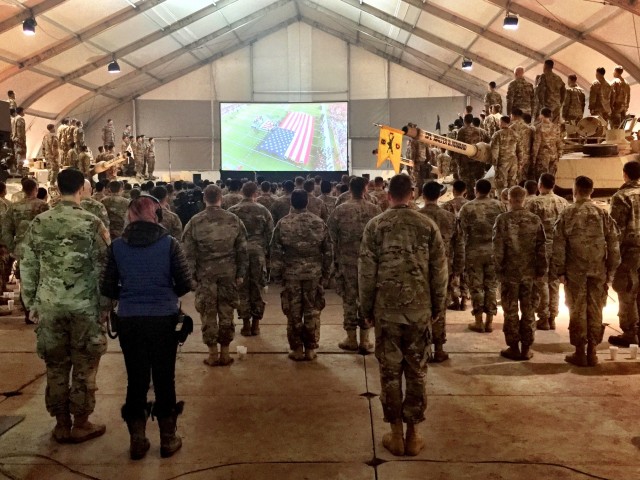Soldiers go to Super Bowl with families ... from Poland