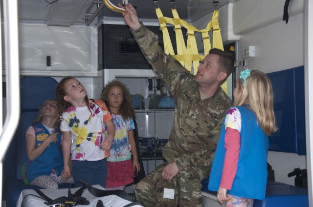 Girl Scouts visit WACH Emergency Room