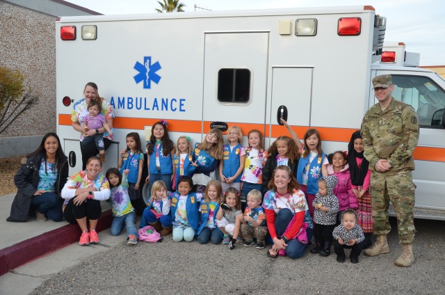 Girl Scouts visit WACH Emergency Room 