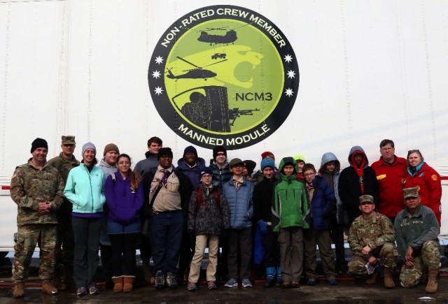 Boy Scout Troop 88 visits Camp Humphreys