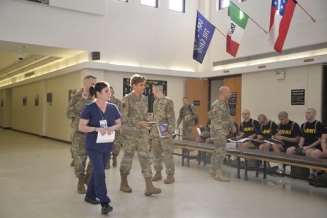 Lt. Gen. Nadia Y. West visits 43rd Reception Battalion