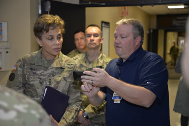 Lt. Gen. Nadja Y. West visits GLWACH