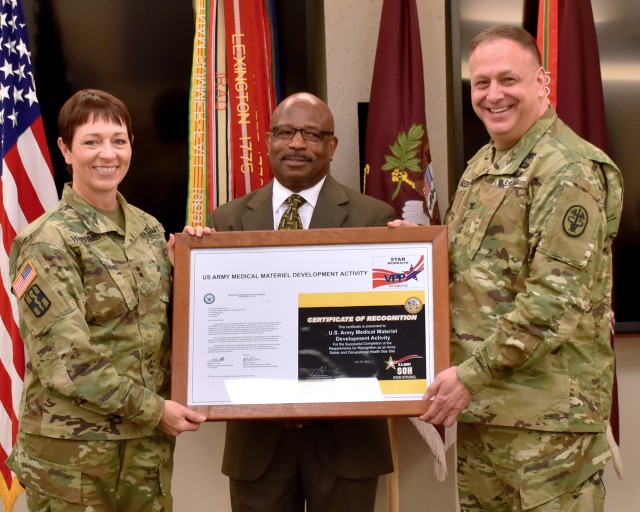 USAMMDA Receives Certificate of Recognition