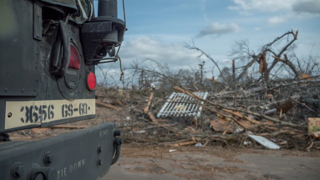 Mississippi Guard members assist tornado victims in their state