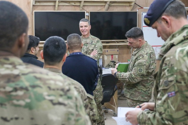 Maj. Gen. Martin visits partner hospital, operations cell at Qayyarah West Airfield