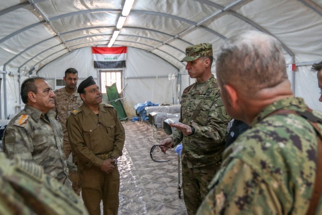 Maj. Gen. Martin visits partner hospital, operations cell at Qayyarah West Airfield