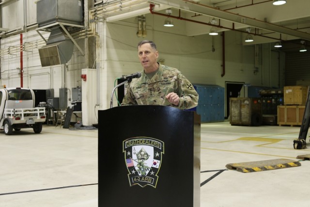 Eighth Army honors high-readiness unit with streamer