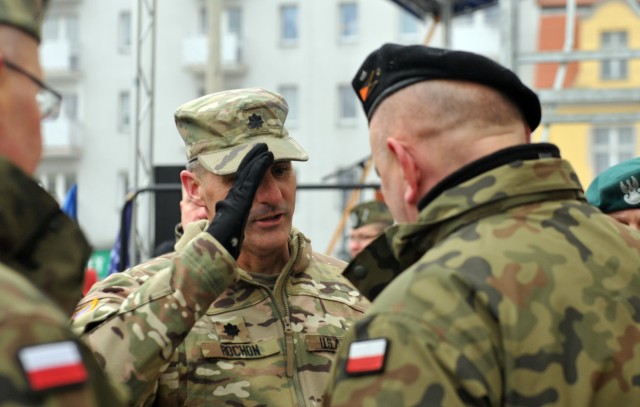 64th BSB, 4th ID is formally welcomed into Poland