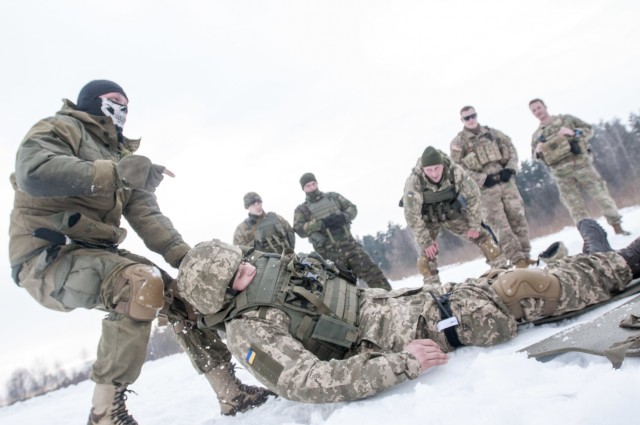 Ukrainian army take charge of medical training