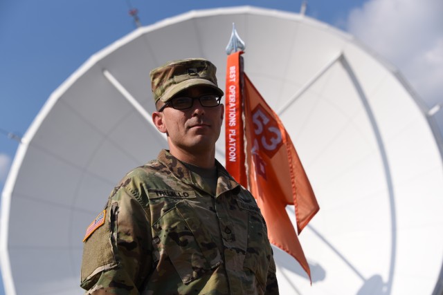 Soldier specializes in coordinating satellite networks