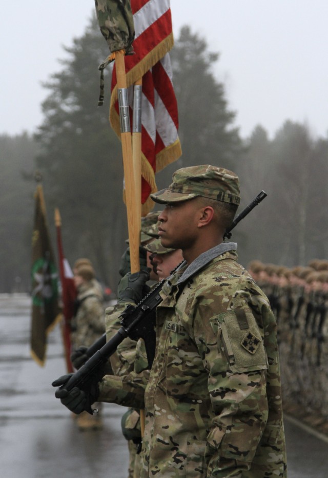 Latvian forces welcome 1-68 AR 'Silver Lions'