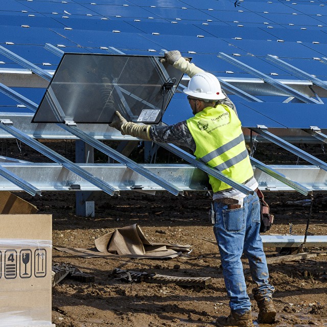 Solar project nearing an end