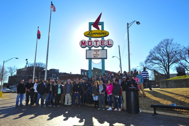 101st Soldiers visit National Civil Rights Museum